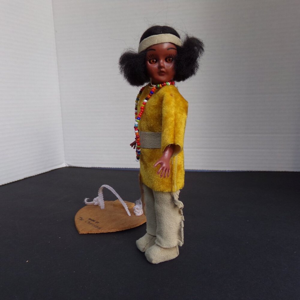 Vintage Doll Made By The Cherokee Rachel Morgan Native Americans 8'' Beads